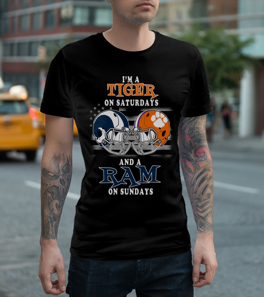 I'm A Tiger On Saturdays And A Ram On Sundays T-Shirt