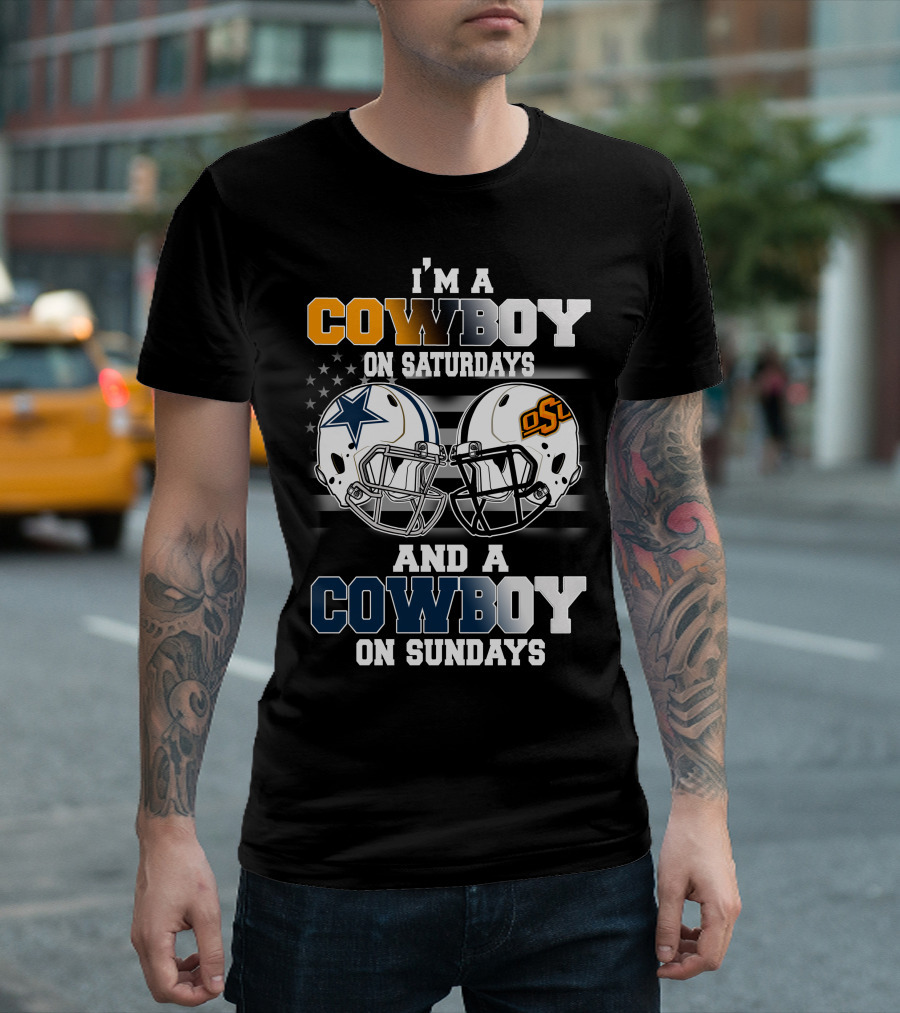 I'm a Cowboy on Saturdays and Sundays OSU Football T-Shirt