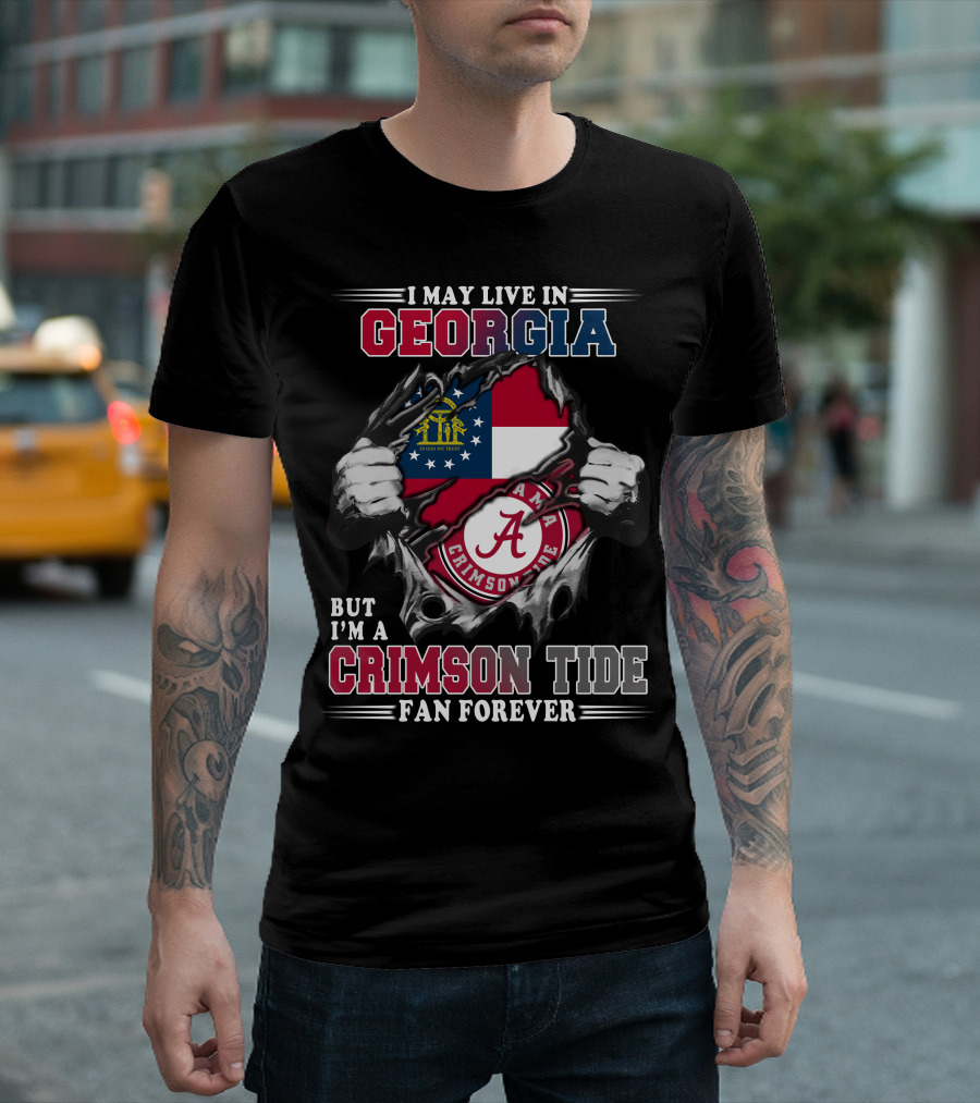 Georgia Alabama Crimson Tide Fan Forever T-Shirt