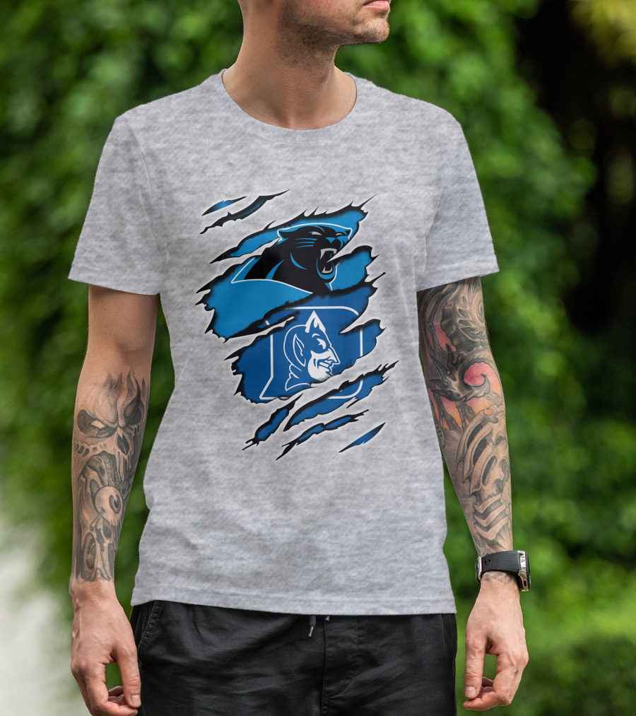 Panthers Duke Blue Devil Logo Fusion T-Shirt