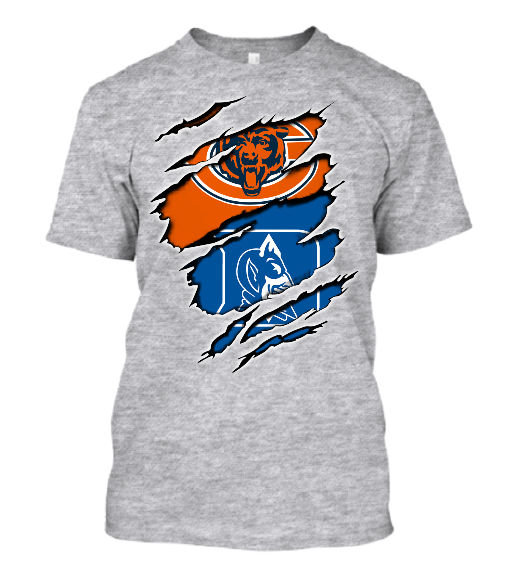 Chicago Bears Duke Blue Devils Fusion T-Shirt