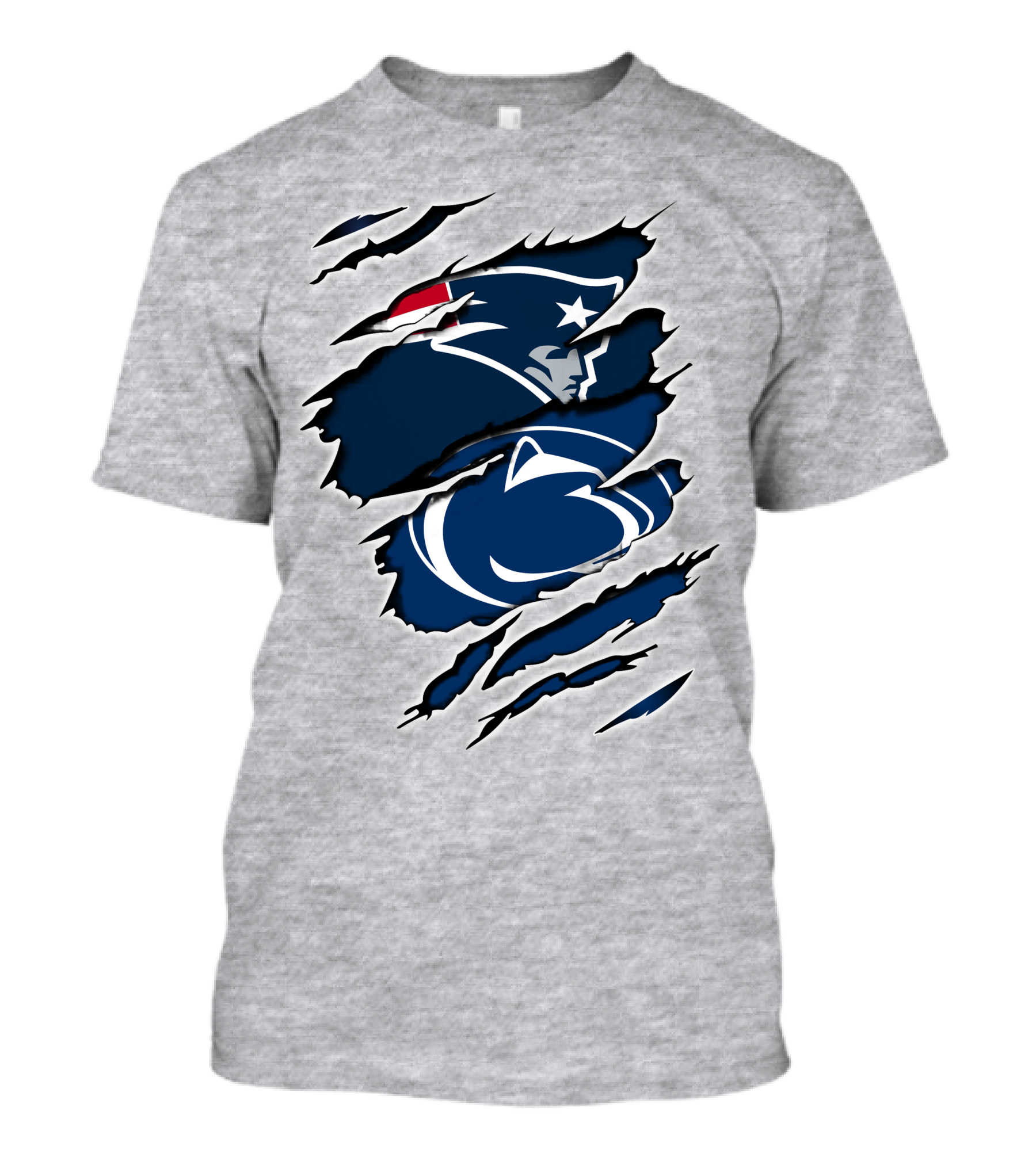 New England Patriots Penn State Nittany Lions Crossover Fan T-Shirt