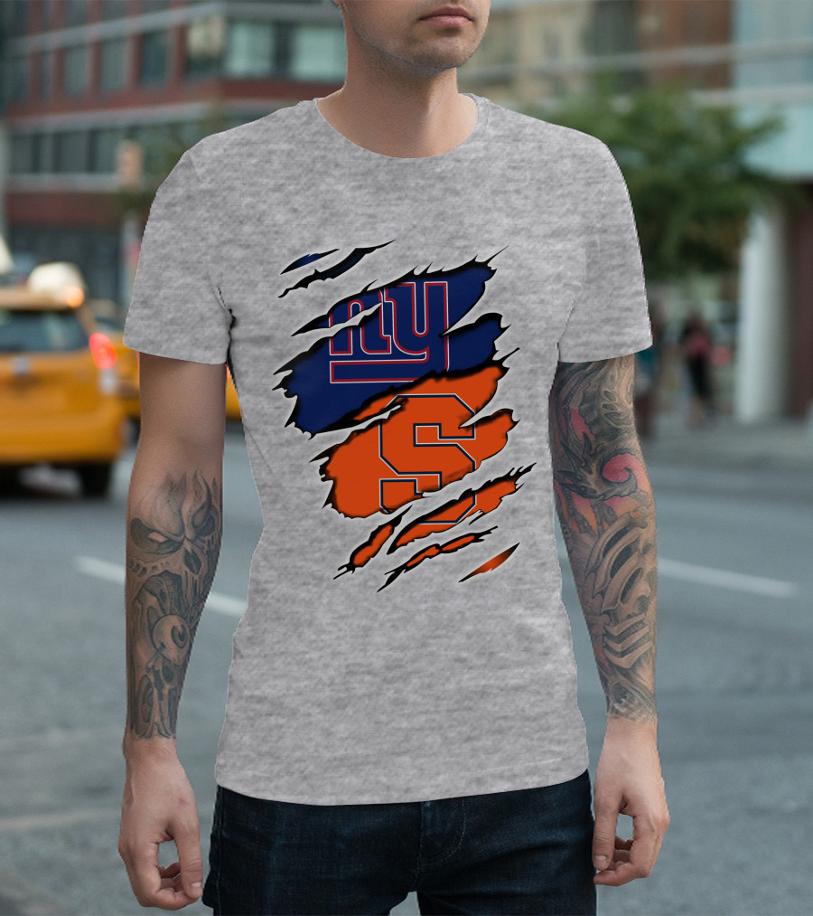 Giants Syracuse Ripped Layered T-Shirt