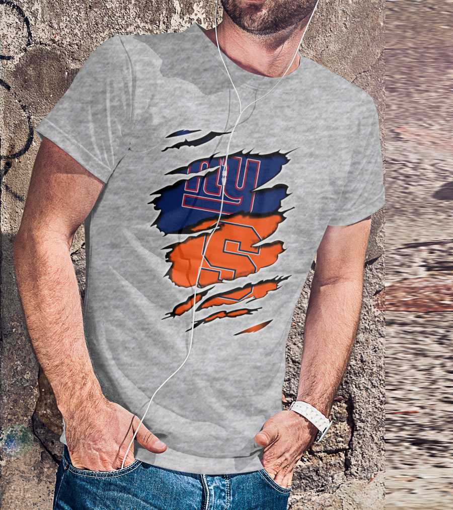 Giants Syracuse Ripped Layered T-Shirt