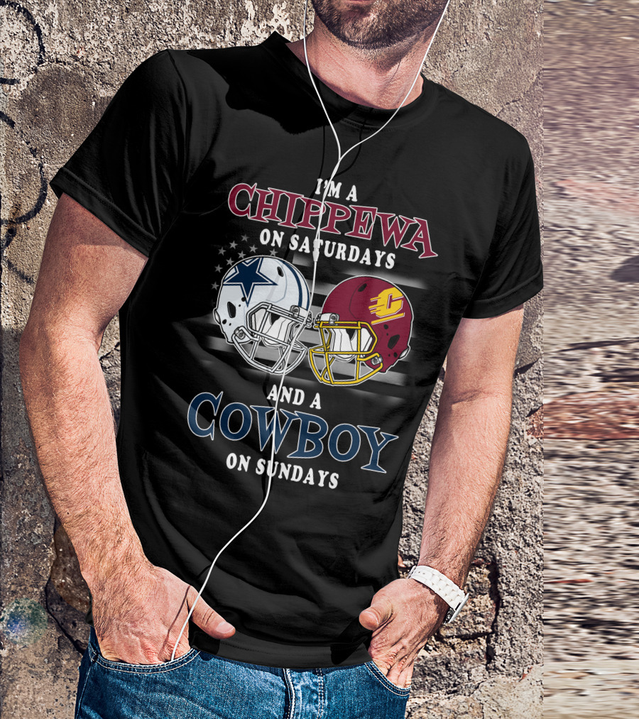 I'm A Chippewa On Saturdays And A Cowboy On Sundays T-Shirt