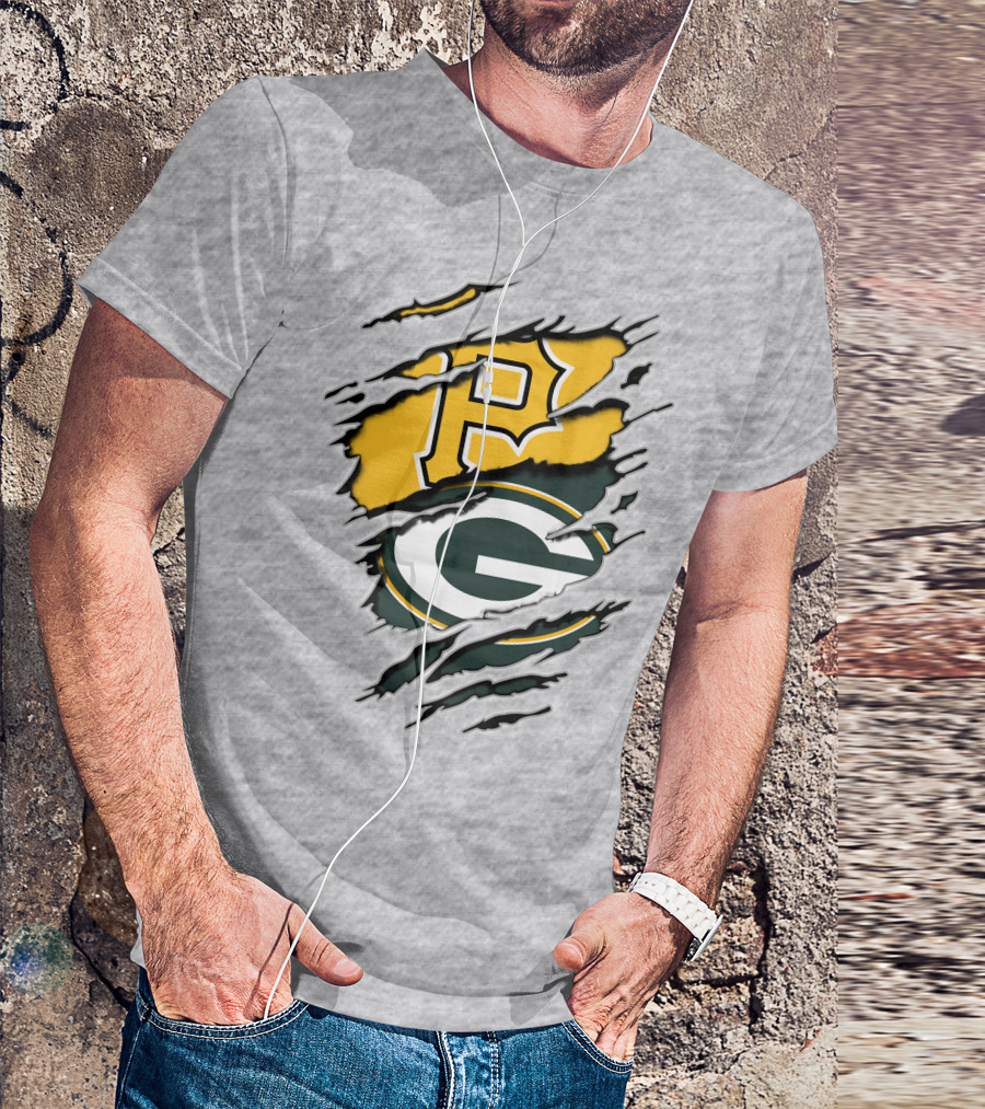 Packers Pirates Logo Fusion T-Shirt