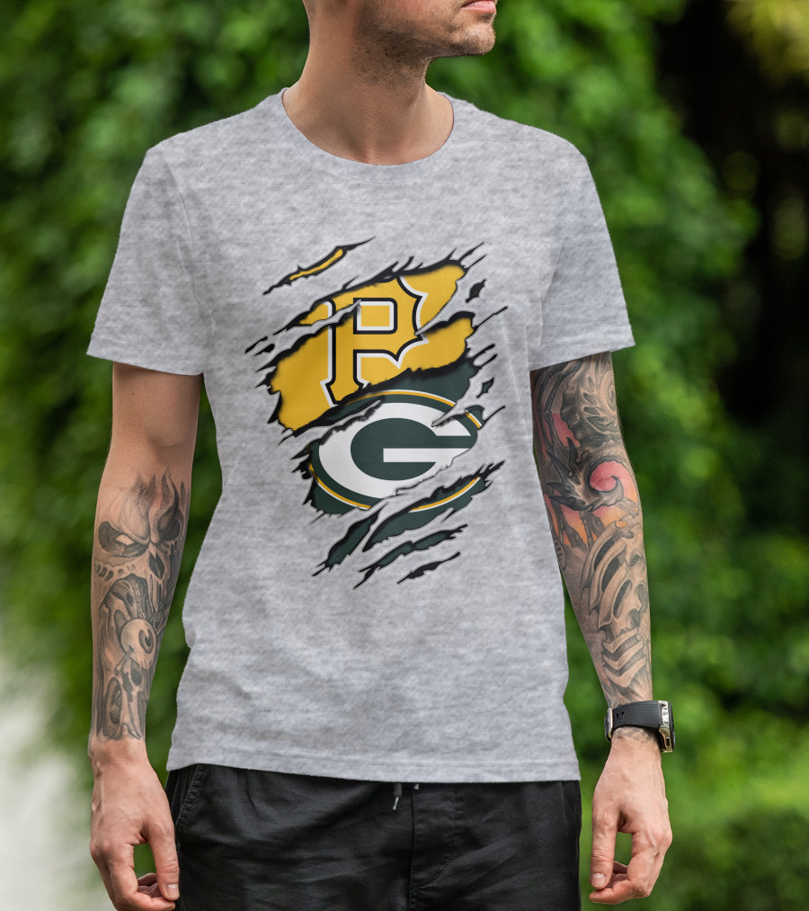 Packers Pirates Logo Fusion T-Shirt