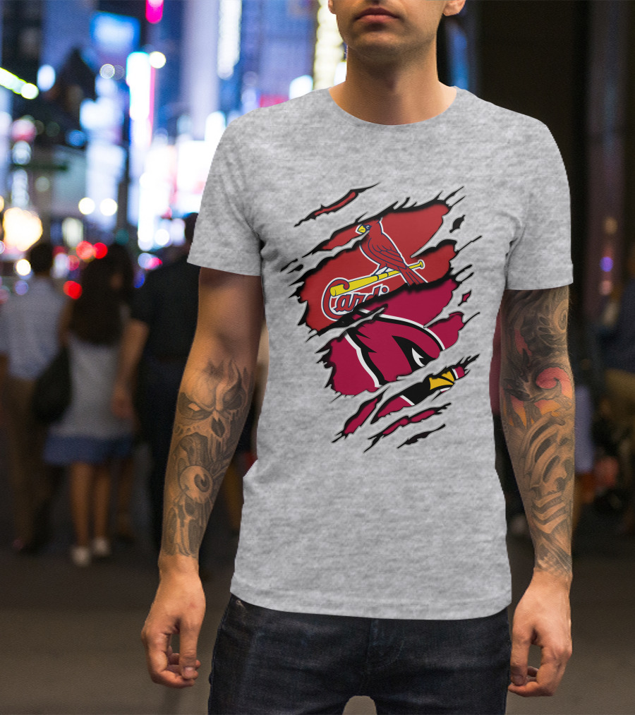 Cardinals Louis St. Louis Arizona Sports Crossover T-Shirt