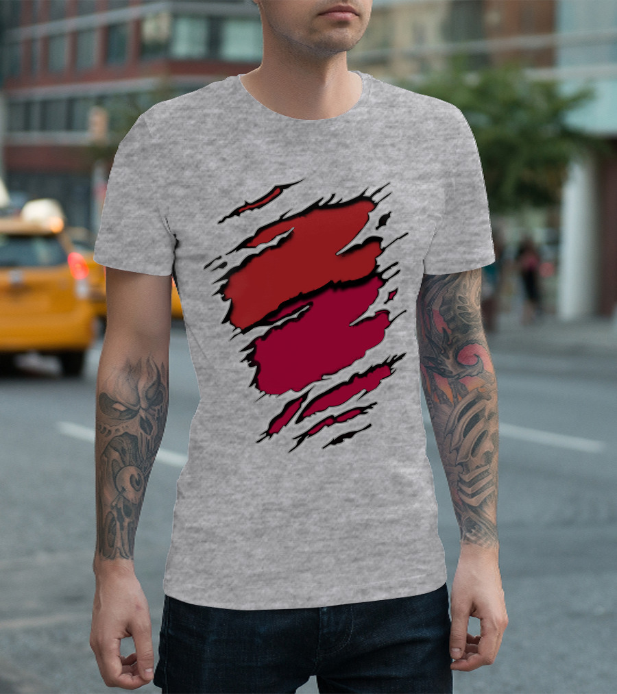 Cardinals Louis Cardinals Red Claw Marks T-Shirt