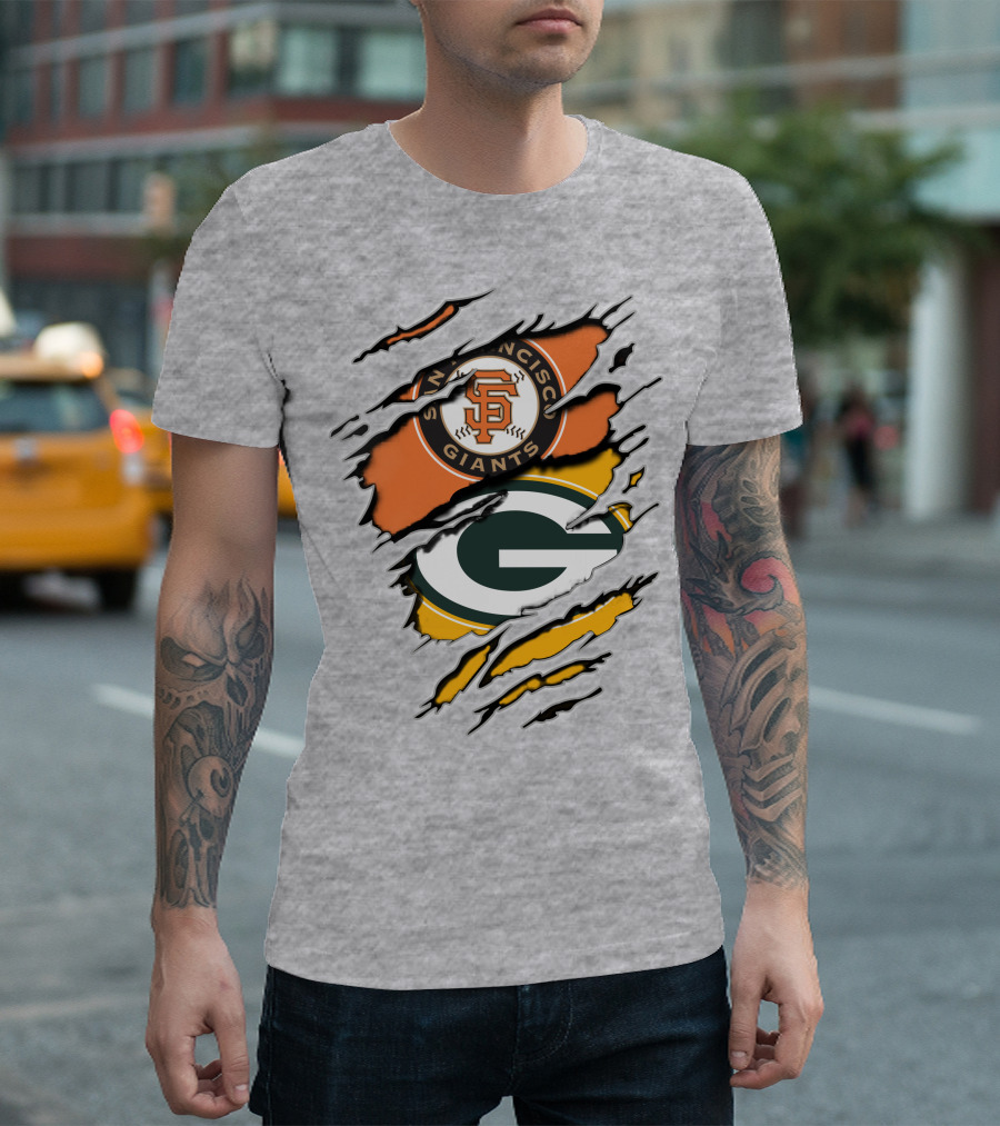 San Francisco Giants and Green Bay Packers Combined T-Shirt