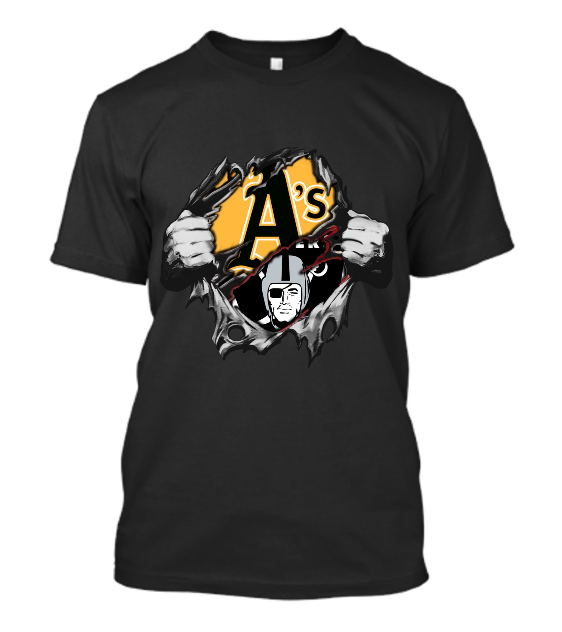 Raiders A's Dual Team Mashup T-Shirt