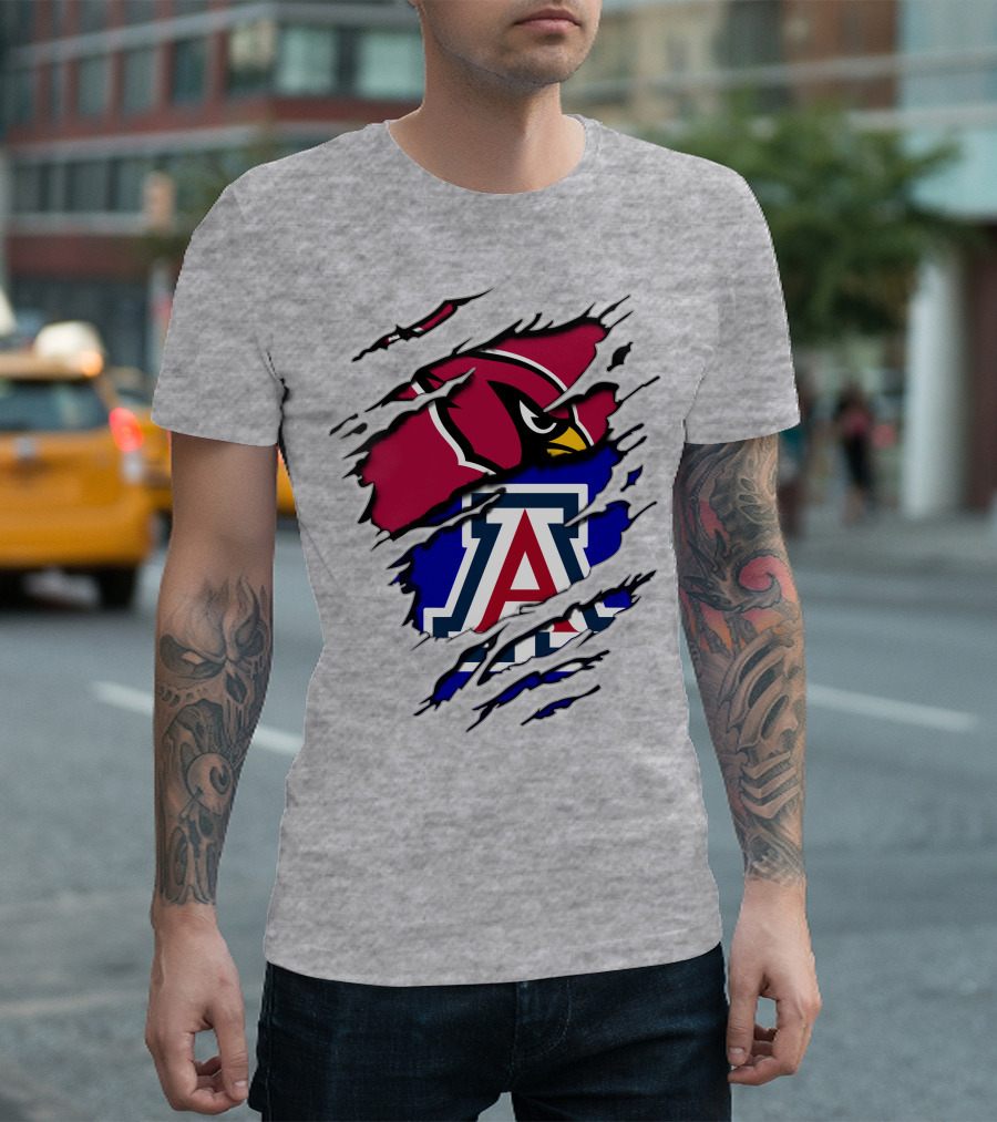 Arizona Cardinals Wildcat Claw Mashup T-Shirt