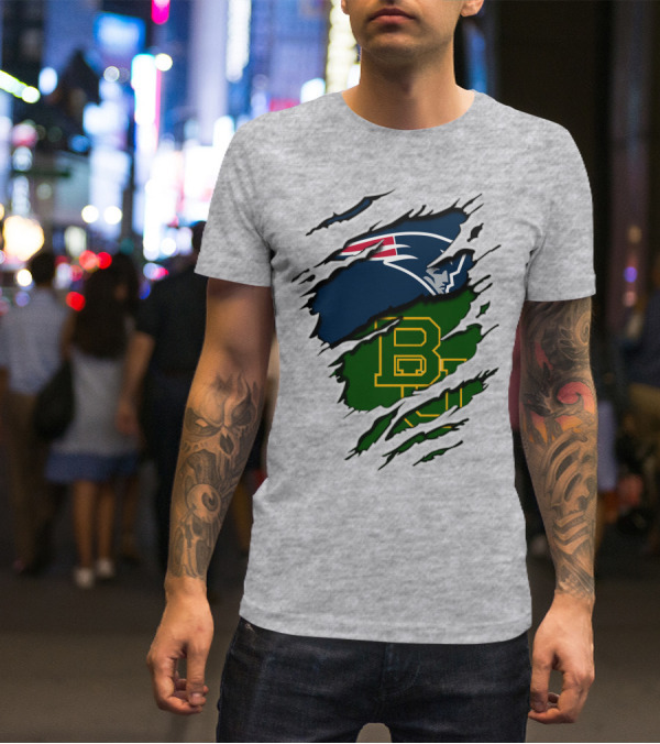 Patriots Baylor BU Logo Mashup T-Shirt