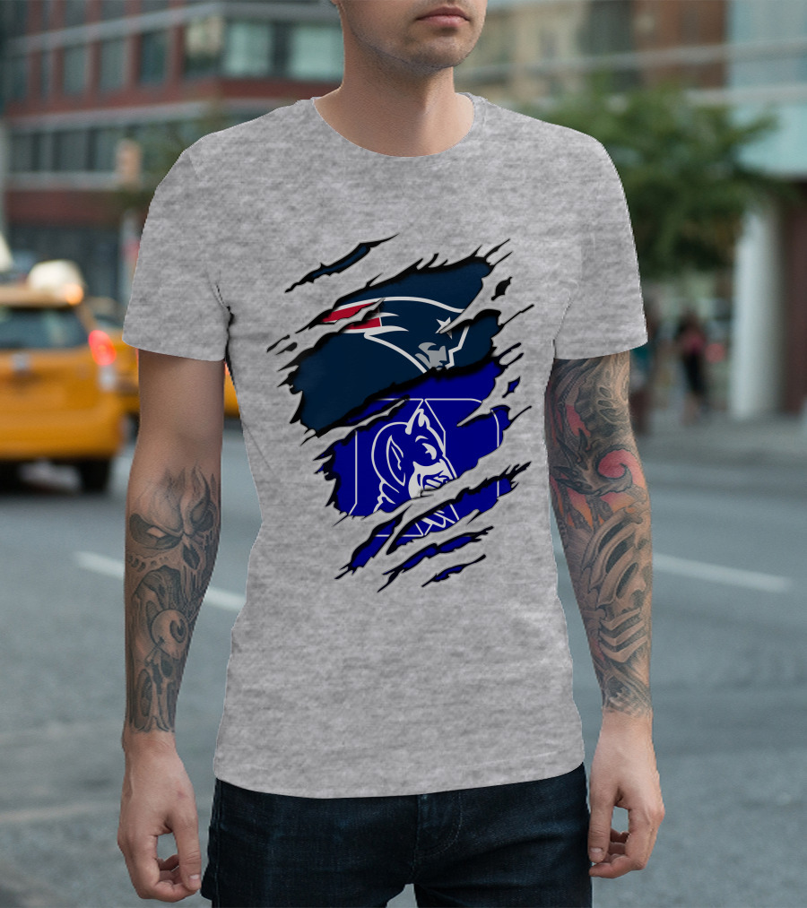 Patriots Duke Blue Devils Football Collaboration T-Shirt