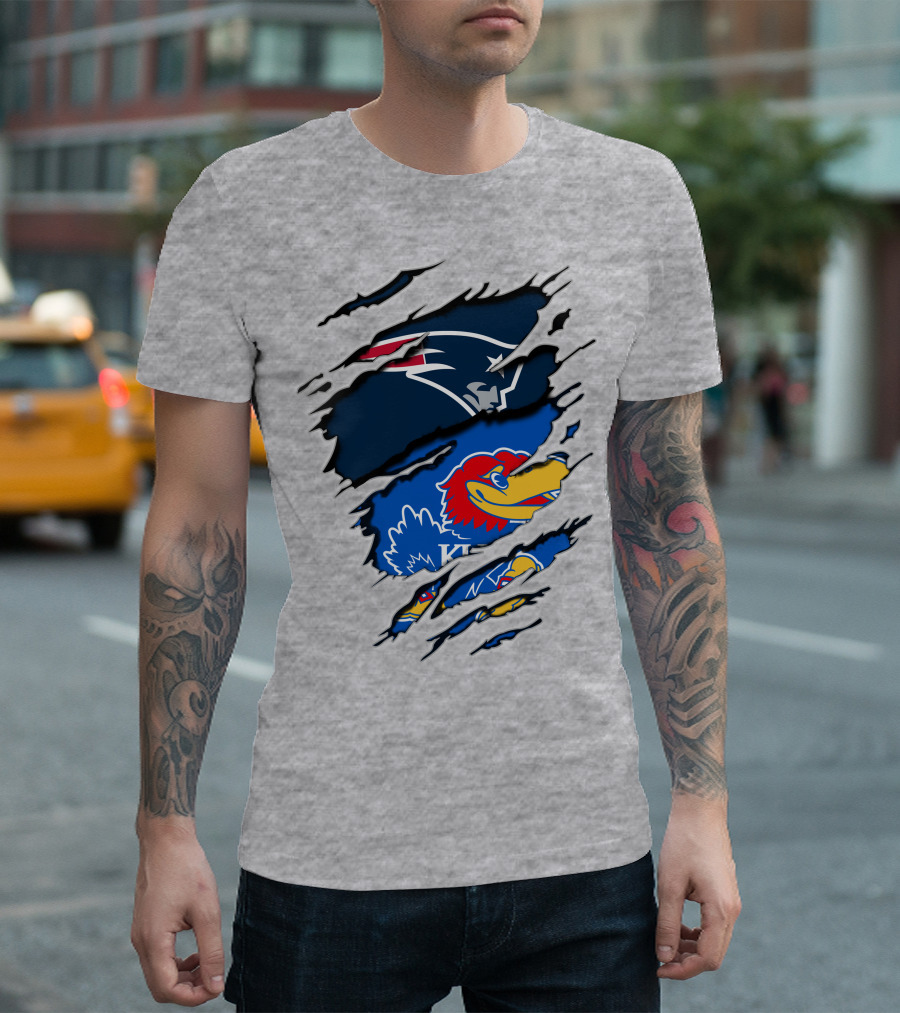 Patriots Jayhawks Kansas Fusion Sports Fan T-Shirt