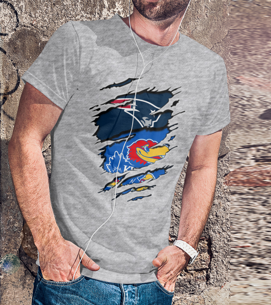 Patriots Jayhawks Kansas Fusion Sports Fan T-Shirt
