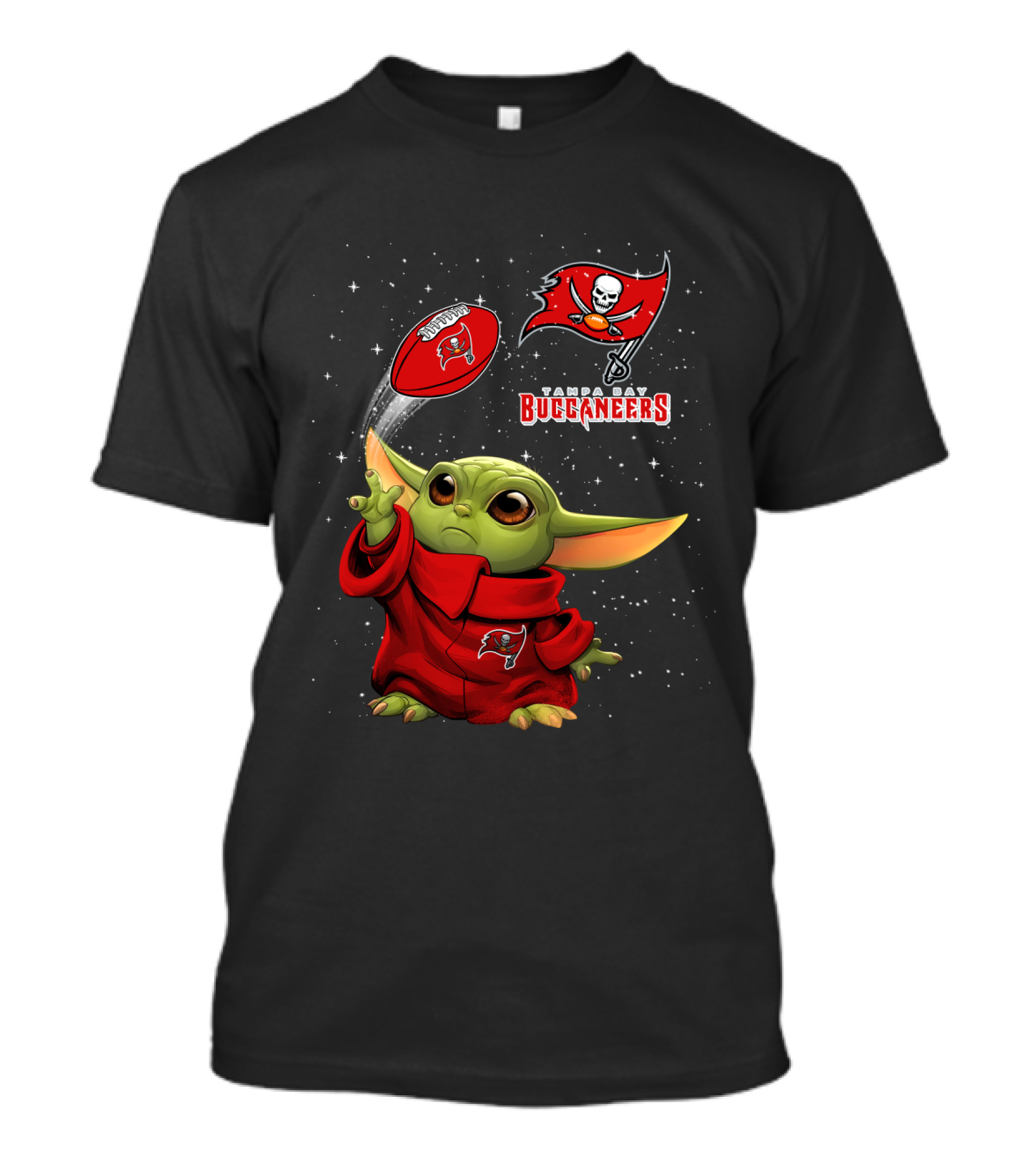 Baby Yoda Tampa Bay Buccaneers Football Fan T-Shirt