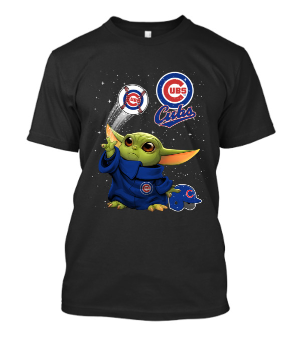 Cubs Baby Yoda Star Wars Chicago Baseball Magic T-Shirt