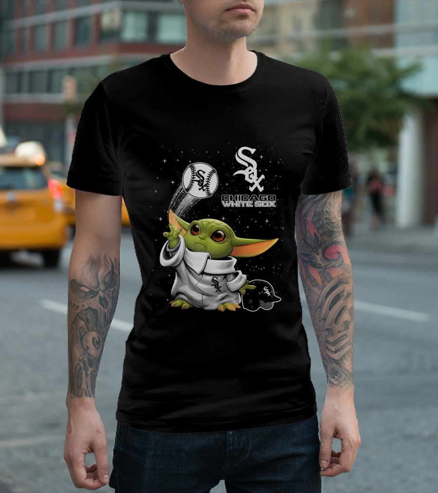 Chicago White Sox Star Wars Character Baseball Skills With Team T-Shirt