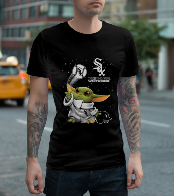 Chicago White Sox Star Wars Character Baseball Skills With Team T-Shirt