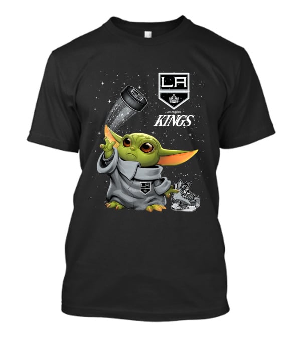 Baby Yoda LA Kings Los Angeles Hockey T-Shirt
