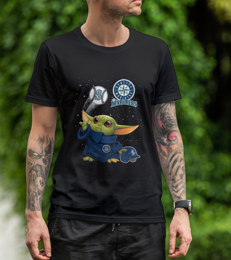 Seattle Mariners Yoda Baseball Magic T-Shirt