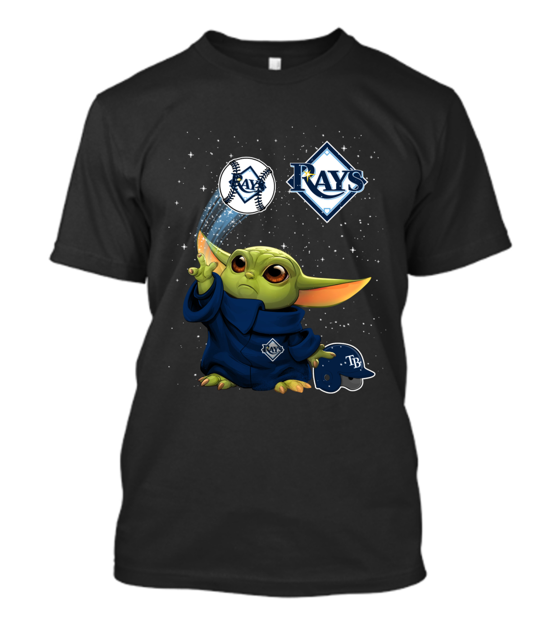 Tampa Bay Rays Yoda Baseball Star Wars Crossover T-Shirt