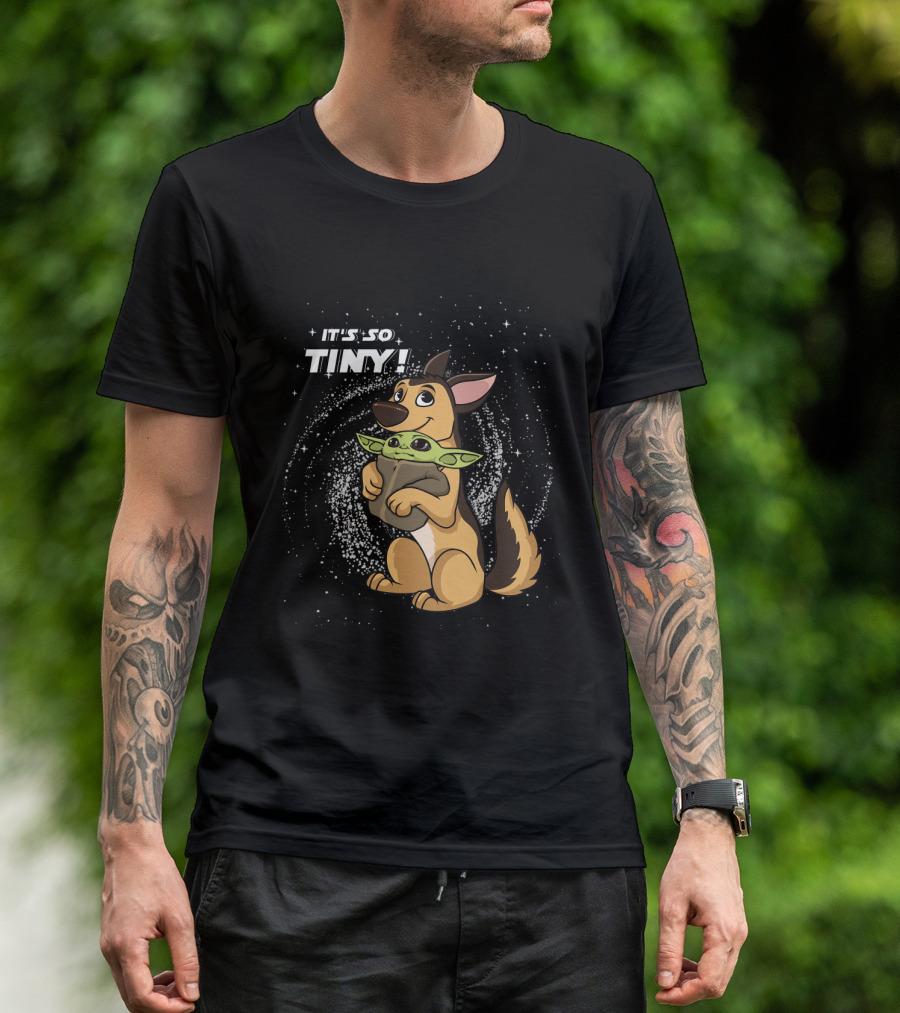 It's So Tiny Baby Yoda German Shepherd T-Shirt