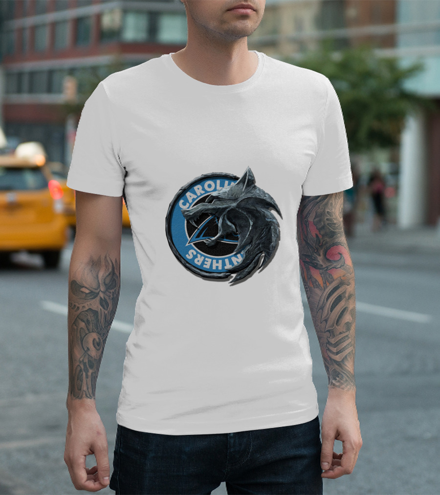 Carolina Panthers Dragon Logo Fusion T-Shirt