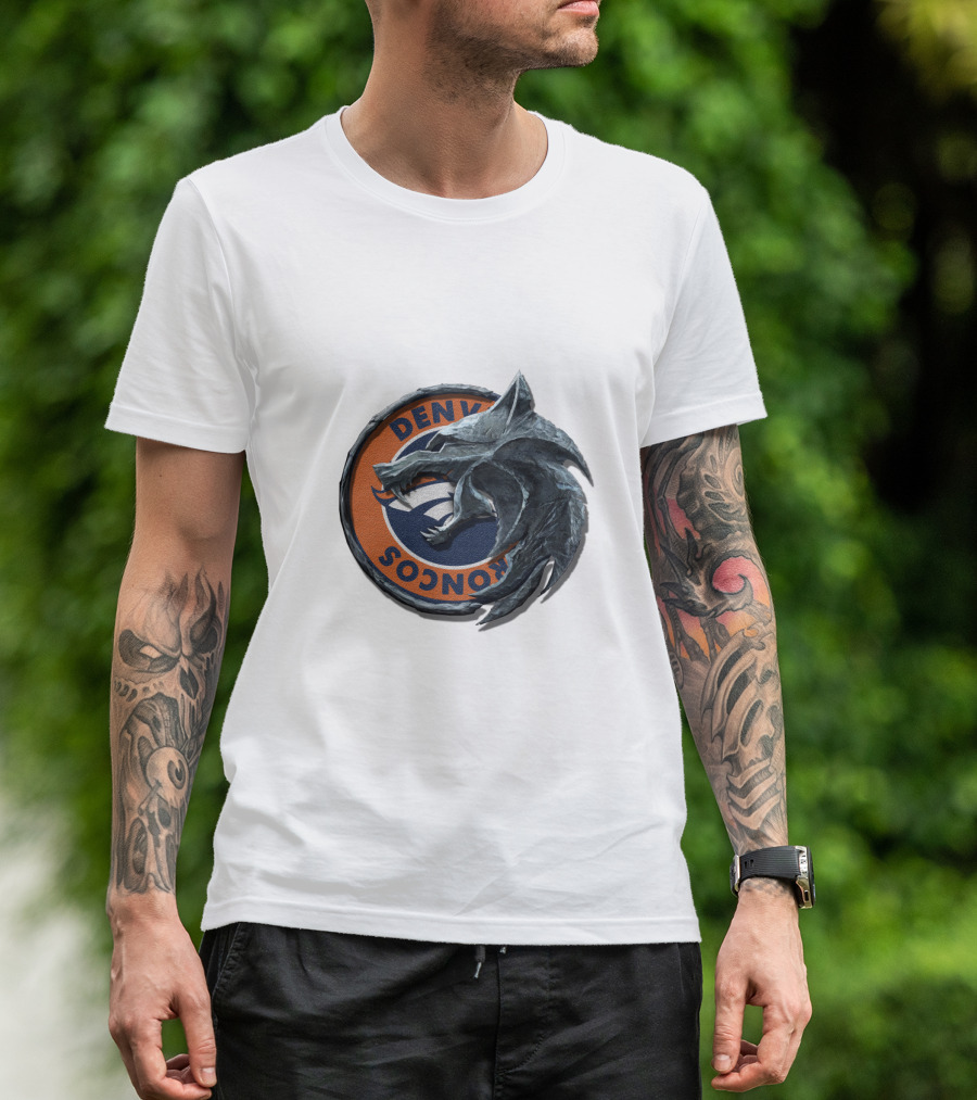 Denver Broncos Wolf Emblem Cht1Twnfl2010 T-Shirt