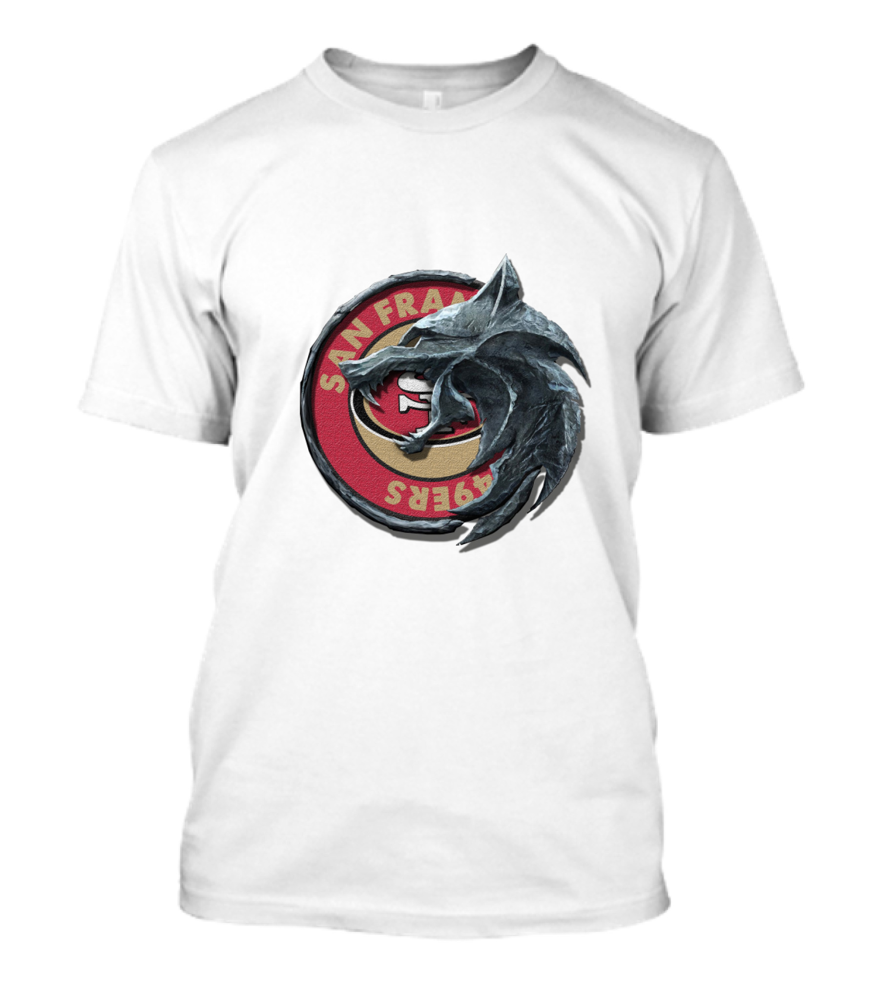 San Francisco 49ers Dragon Emblem Cht1Twnfl2027 T-Shirt