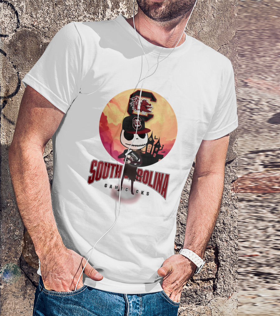 South Carolina Gamecocks Halloween Character Football T-Shirt