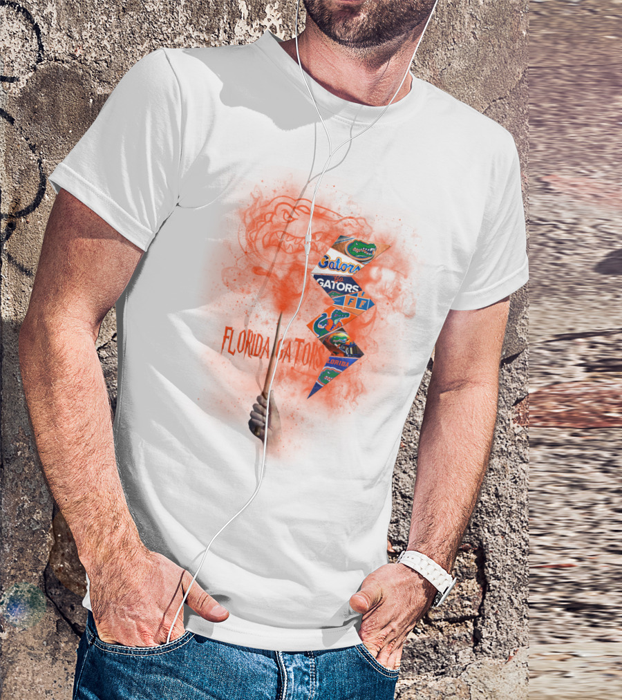 Florida Gators Hand Holding Flags And Alligator T-Shirt