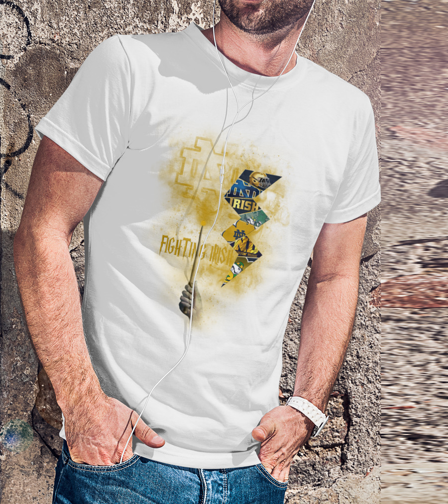 Fighting Irish Notre Dame Lightning Wand T-Shirt