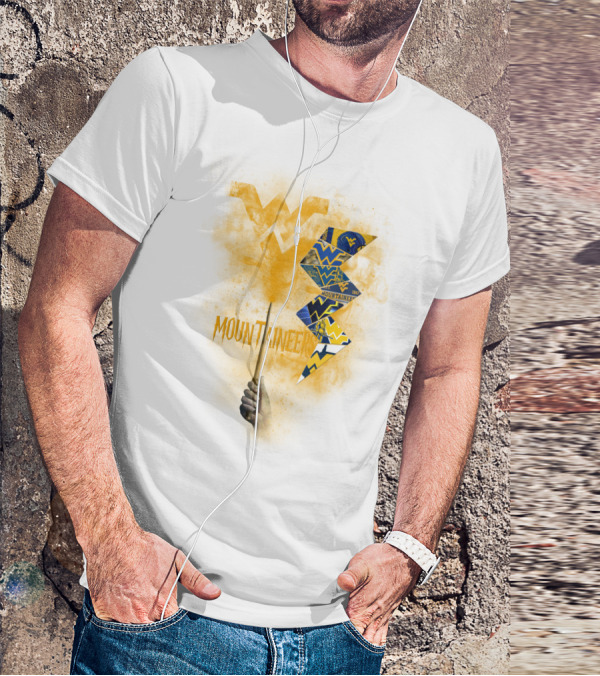 West Virginia Mountaineers Wvu Triangles And Smoke T-Shirt