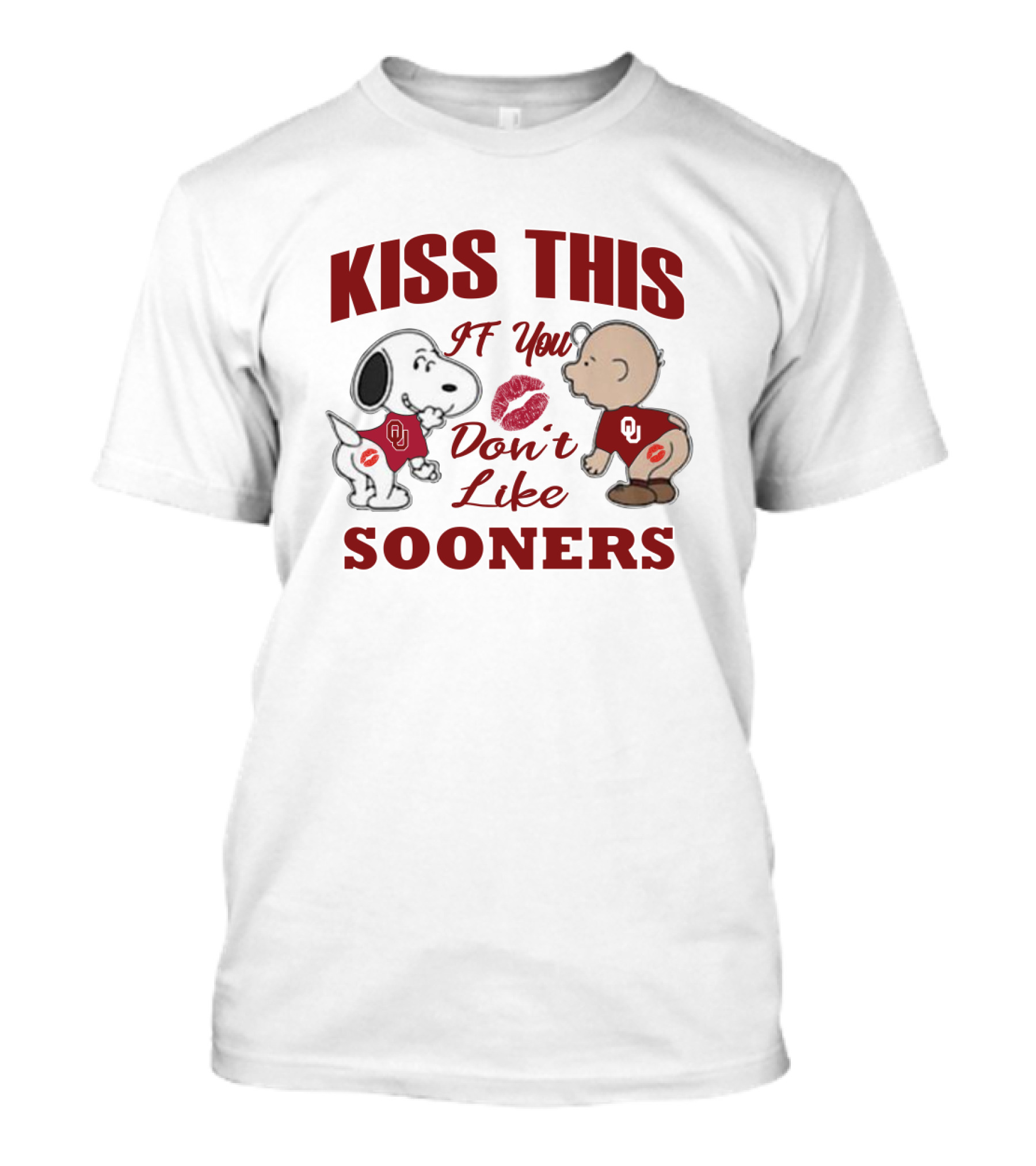 Kiss This If You Don’t Like Sooners Snoopy Baby Ou T-Shirt