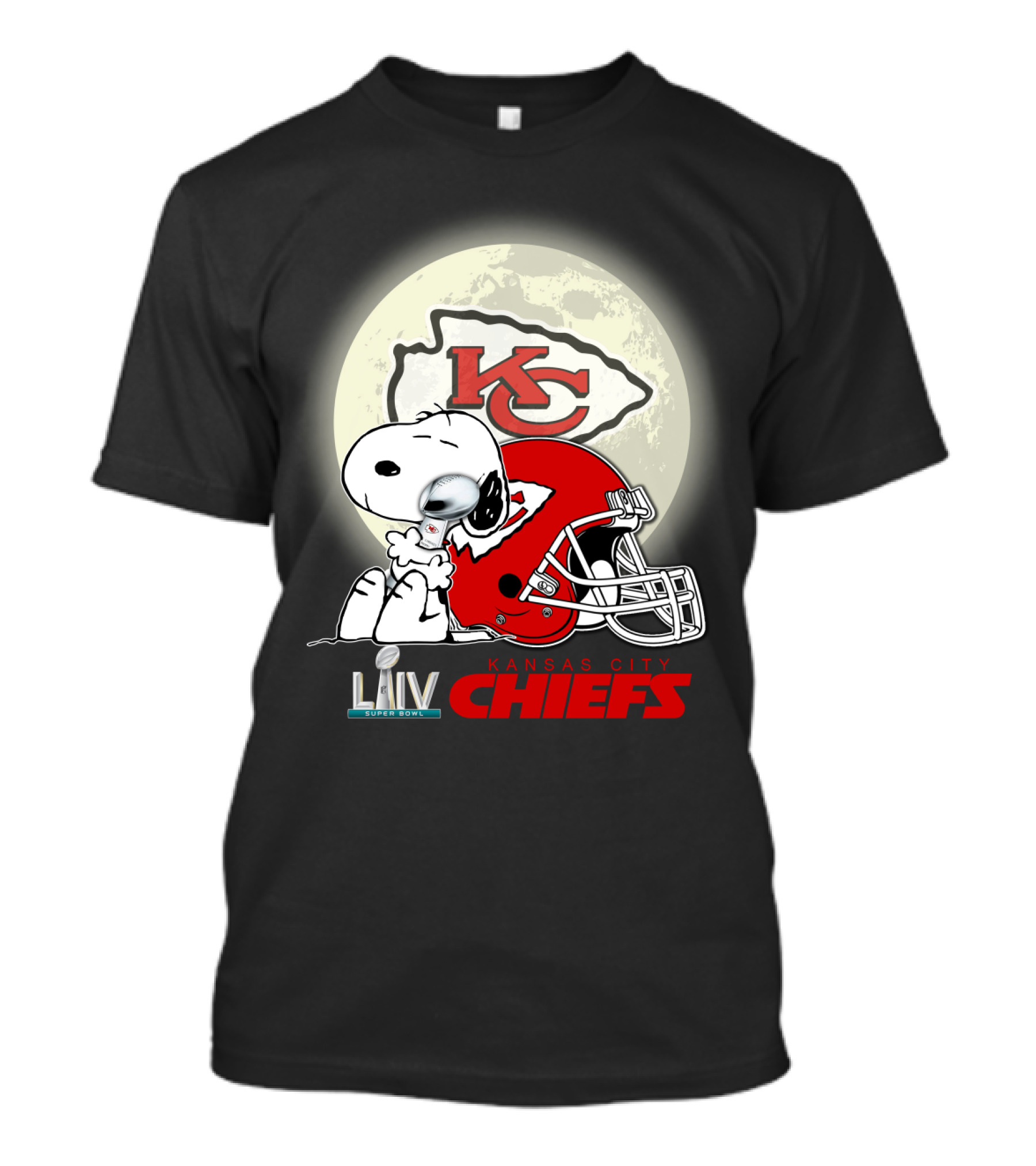 Snoopy Kansas City Chiefs Super Bowl Liv Kcc Chiefs T-Shirt