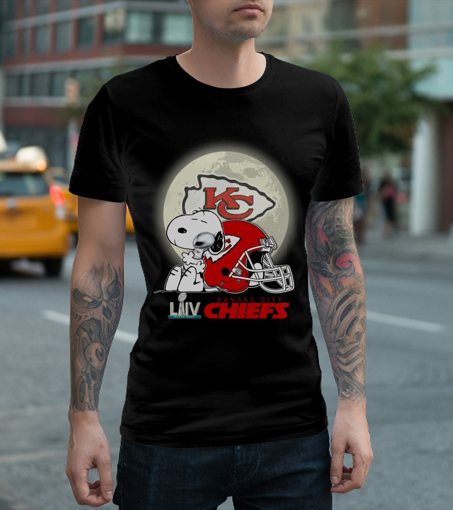 KCC Snoopy Kansas City Chiefs Super Bowl LIV T-Shirt