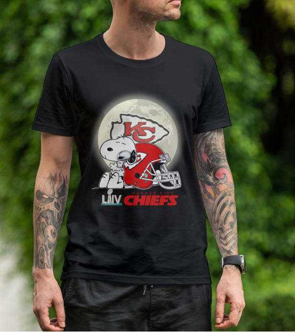 Snoopy Kansas City Chiefs Super Bowl Liv Kcc Chiefs T-Shirt
