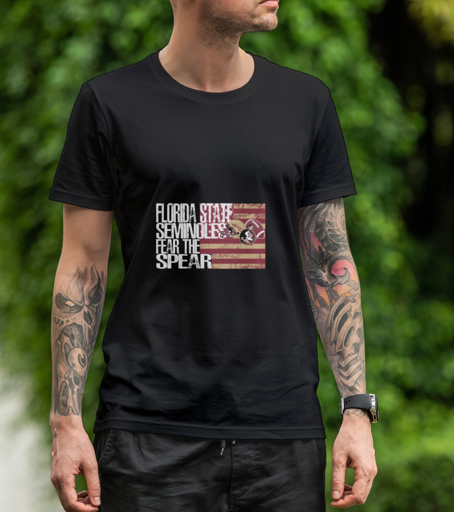 Florida State Seminoles Fear The Spear Flag T-Shirt
