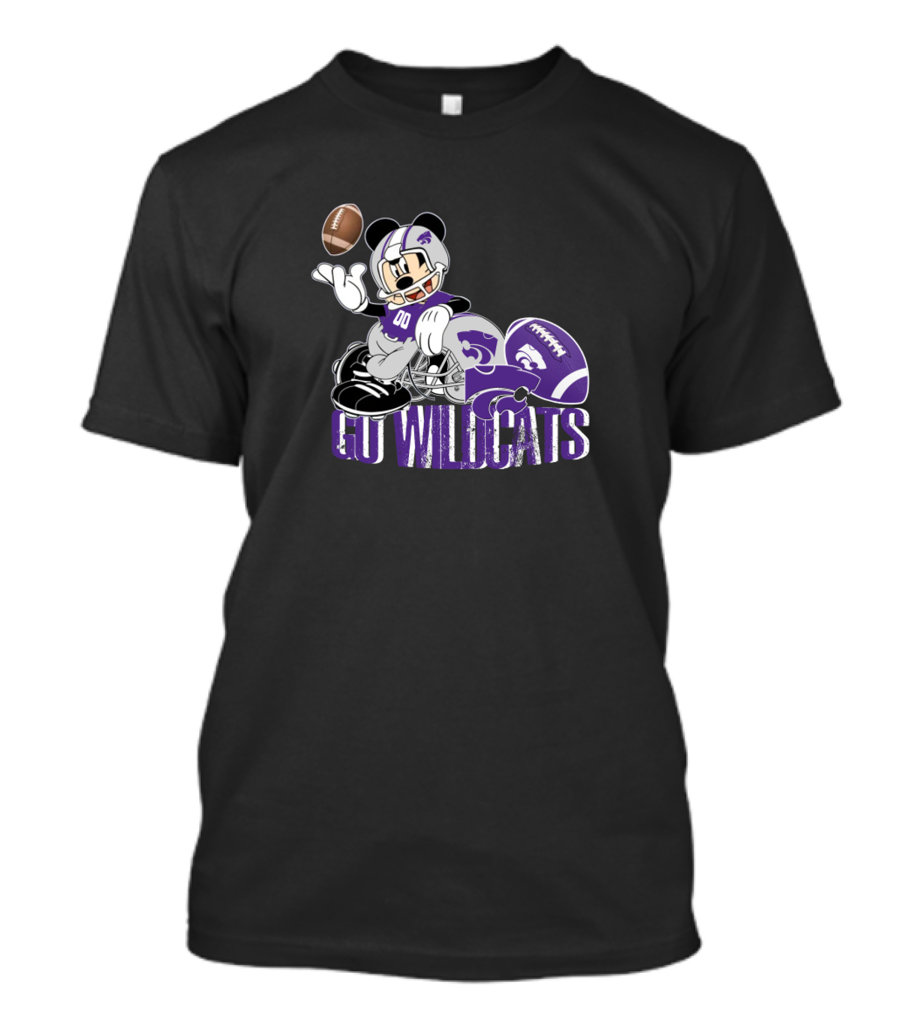 Chtnca8011 Go Wildcats Football Mickey T-Shirt