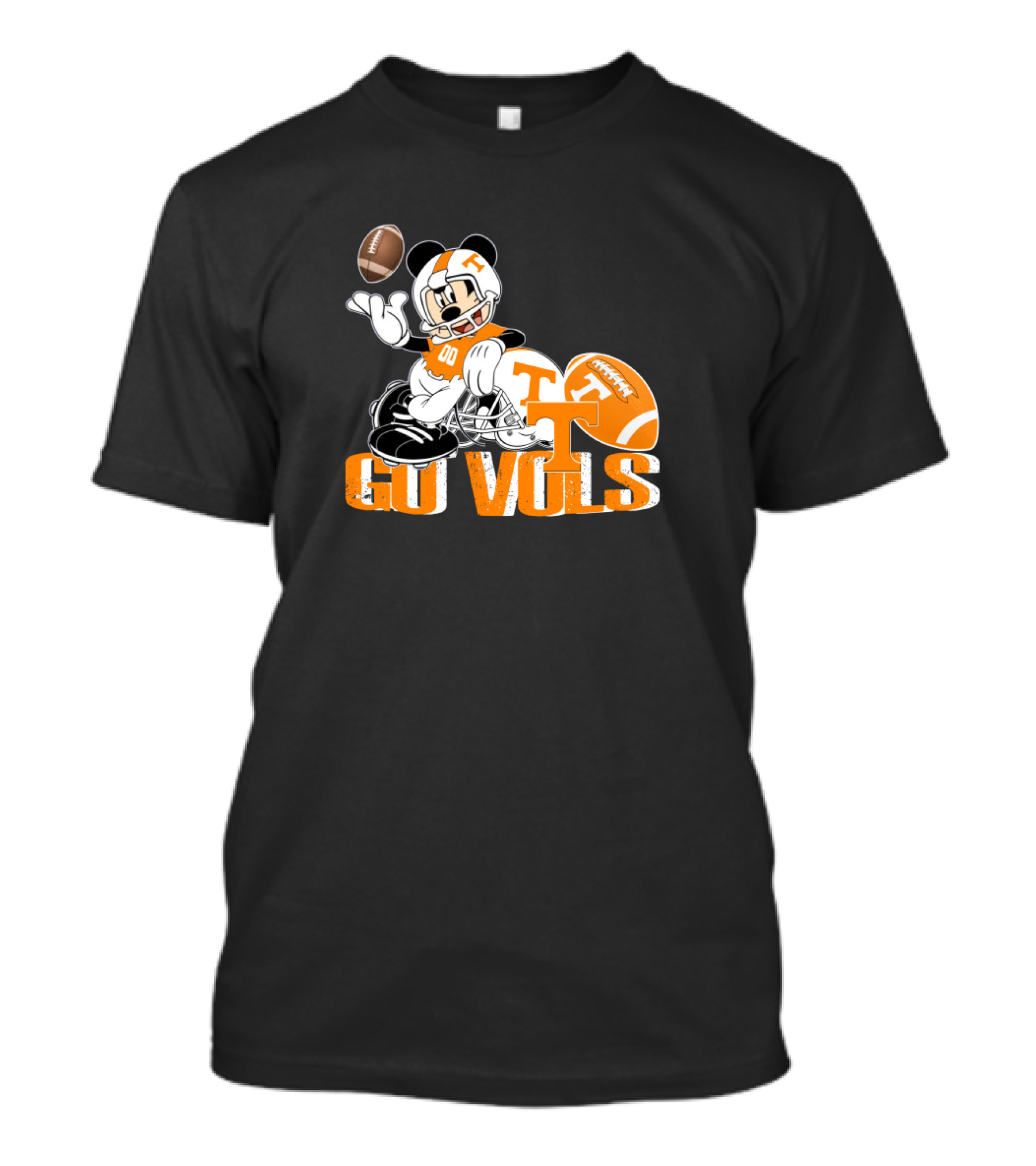 Go Vols Tennessee Football Mickey Mouse T-Shirt