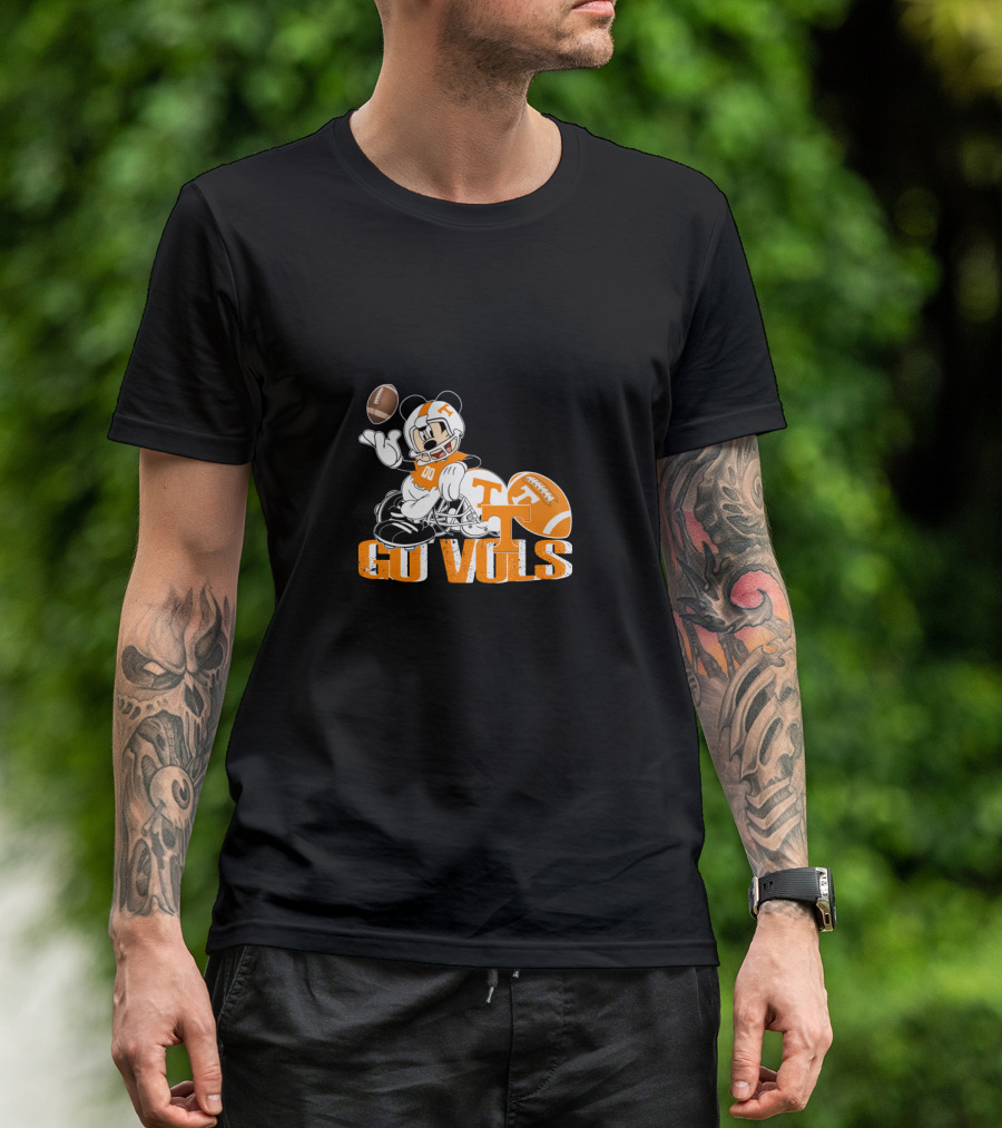 Go Vols Tennessee Football Mickey Mouse T-Shirt