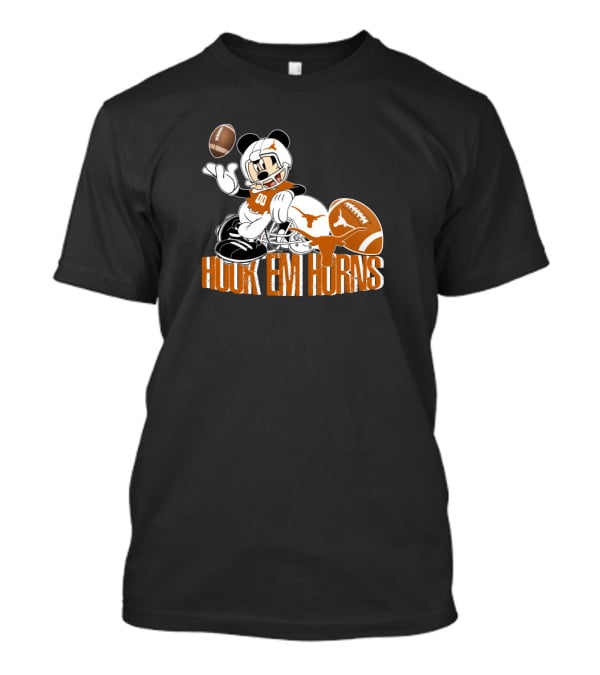 Hook 'Em Horns Football Mickey Chtnca8027 T-Shirt