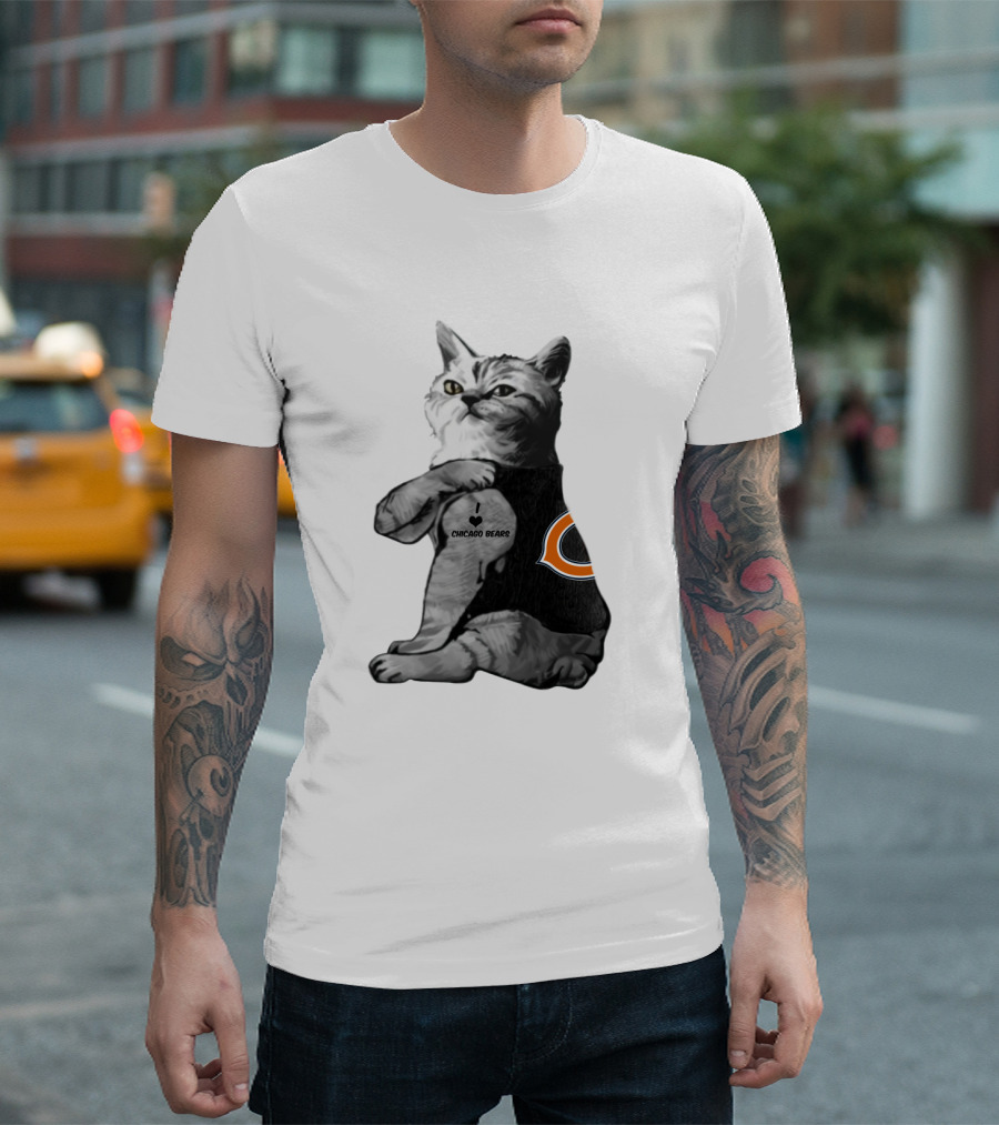 Chicago Bears Cat T-Shirt