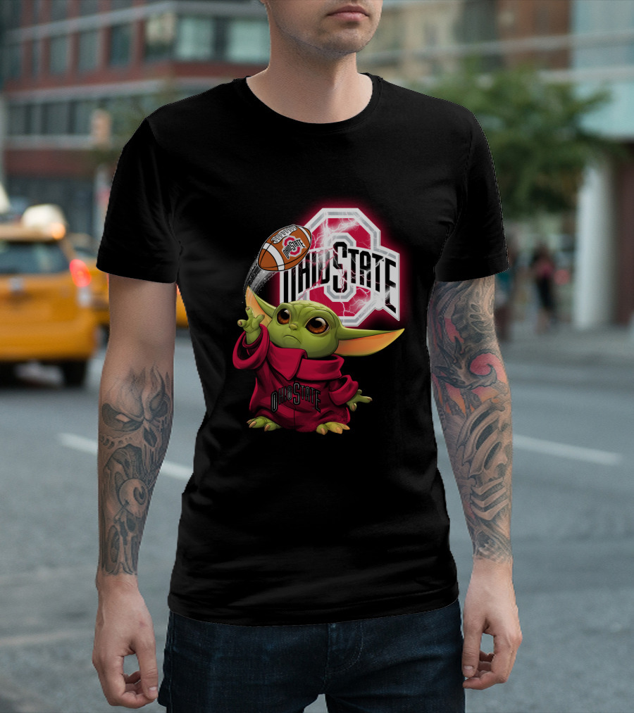 Baby Yoda Ohio State Football Fan Art Chtnca9019 T-Shirt