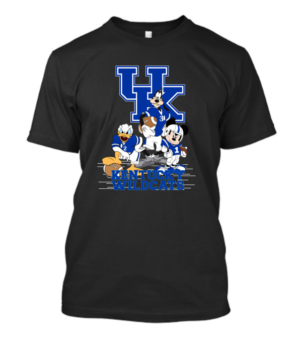 Kentucky Wildcats Mickey Donald Goofy Football Team Players T-Shirt