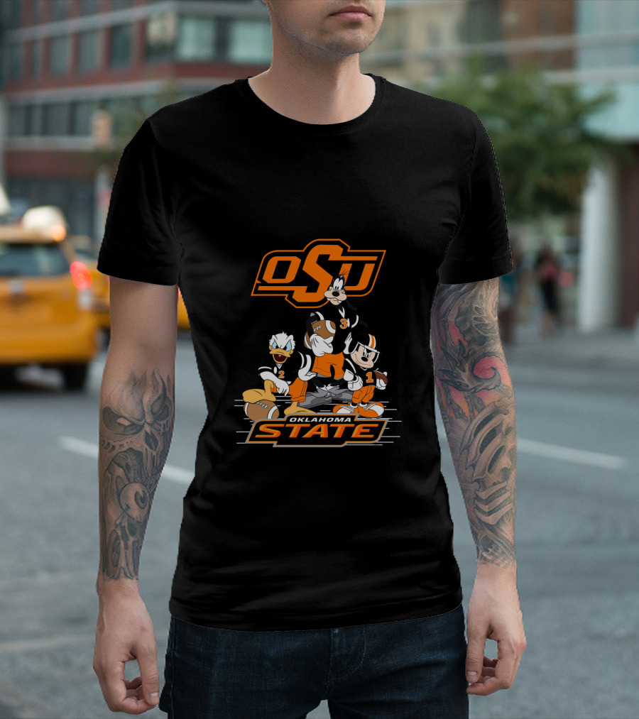 Osu Oklahoma State Football Characters T-Shirt