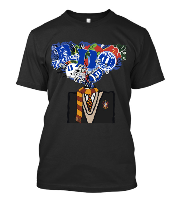 Blue Devils Duke Hogwarts Crest Fusion T-Shirt