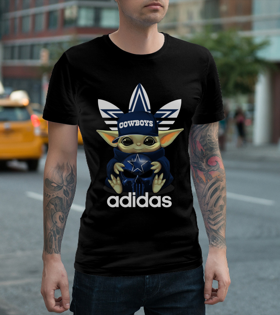 Yoda Cowboys Dallas Logo Star Wars Fan Merchandise T-Shirt